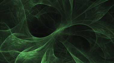 Soyut fraktal ışık arkaplanı 3 boyutlu oluşturuluyor