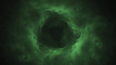 Soyut fraktal ışık arkaplanı 3 boyutlu oluşturuluyor