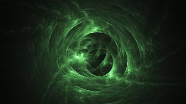 Soyut fraktal ışık arkaplanı 3 boyutlu oluşturuluyor