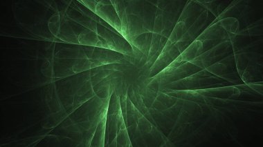 Soyut fraktal ışık arkaplanı 3 boyutlu oluşturuluyor