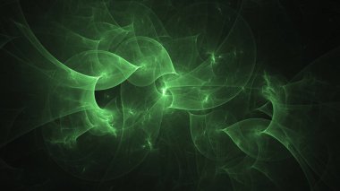 Soyut fraktal ışık arkaplanı 3 boyutlu oluşturuluyor
