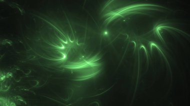 Soyut fraktal ışık arkaplanı 3 boyutlu oluşturuluyor