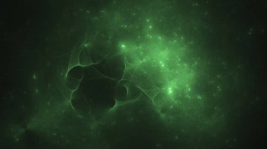 Soyut fraktal ışık arkaplanı 3 boyutlu oluşturuluyor