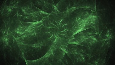 Soyut fraktal ışık arkaplanı 3 boyutlu oluşturuluyor