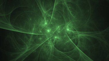 Soyut fraktal ışık arkaplanı 3 boyutlu oluşturuluyor