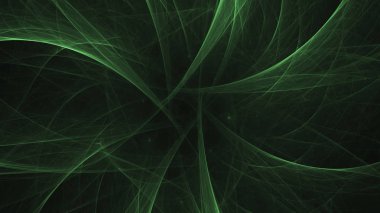 Soyut fraktal ışık arkaplanı 3 boyutlu oluşturuluyor