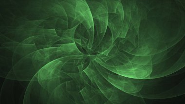 Soyut fraktal ışık arkaplanı 3 boyutlu oluşturuluyor