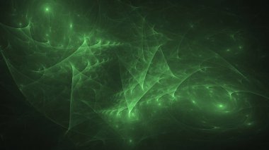 Soyut fraktal ışık arkaplanı 3 boyutlu oluşturuluyor