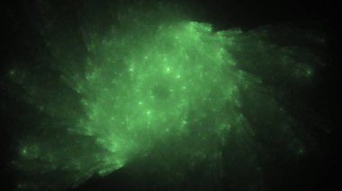 Soyut fraktal ışık arkaplanı 3 boyutlu oluşturuluyor