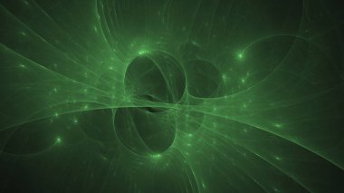 Soyut fraktal ışık arkaplanı 3 boyutlu oluşturuluyor