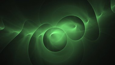 Soyut fraktal ışık arkaplanı 3 boyutlu oluşturuluyor