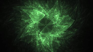 Soyut fraktal ışık arkaplanı 3 boyutlu oluşturuluyor