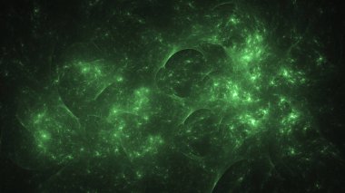 Soyut fraktal ışık arkaplanı 3 boyutlu oluşturuluyor