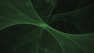 Soyut fraktal ışık arkaplanı 3 boyutlu oluşturuluyor