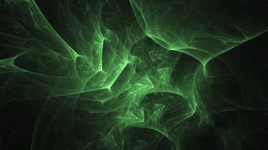 Soyut fraktal ışık arkaplanı 3 boyutlu oluşturuluyor