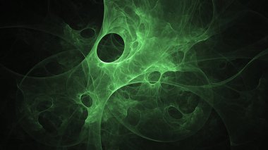 Soyut fraktal ışık arkaplanı 3 boyutlu oluşturuluyor