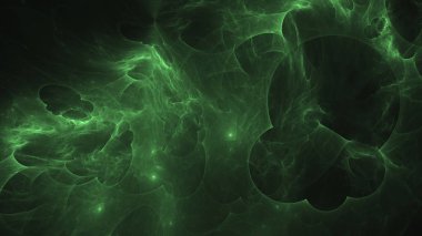 Soyut fraktal ışık arkaplanı 3 boyutlu oluşturuluyor