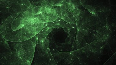 Soyut fraktal ışık arkaplanı 3 boyutlu oluşturuluyor