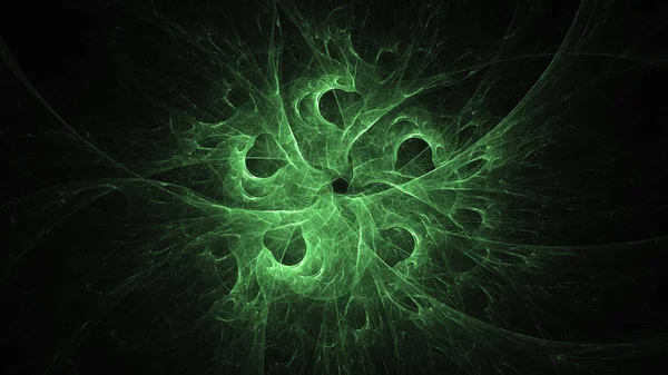 Soyut fraktal ışık arkaplanı 3 boyutlu oluşturuluyor