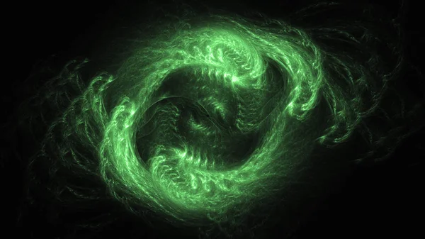 Soyut fraktal ışık arkaplanı 3 boyutlu oluşturuluyor