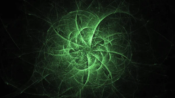 Soyut fraktal ışık arkaplanı 3 boyutlu oluşturuluyor