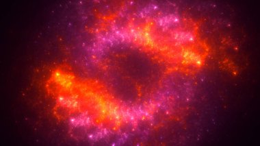 Soyut fraktal ışık arkaplanı 3 boyutlu oluşturuluyor