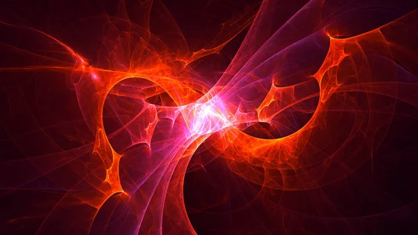 Soyut fraktal ışık arkaplanı 3 boyutlu oluşturuluyor