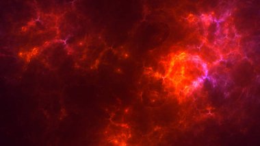 Soyut fraktal ışık arkaplanı 3 boyutlu oluşturuluyor