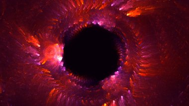 Soyut fraktal ışık arkaplanı 3 boyutlu oluşturuluyor