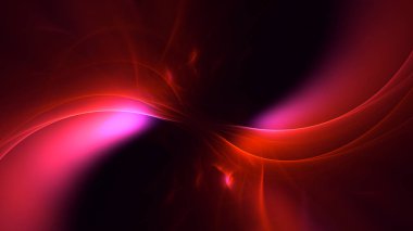 Soyut fraktal ışık arkaplanı 3 boyutlu oluşturuluyor