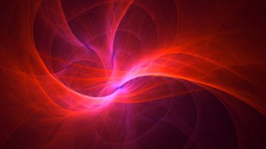 Soyut fraktal ışık arkaplanı 3 boyutlu oluşturuluyor