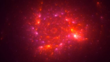 Soyut fraktal ışık arkaplanı 3 boyutlu oluşturuluyor