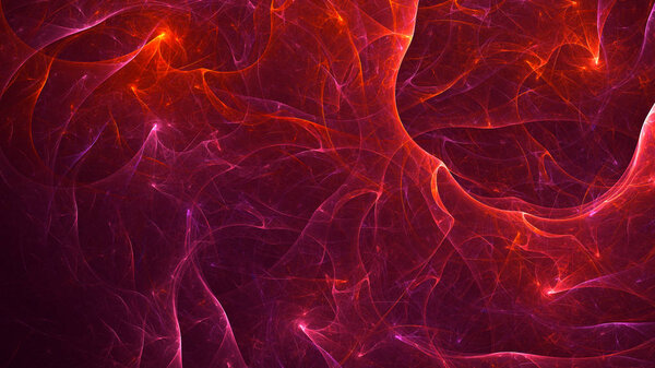 3D rendering abstract fractal light background