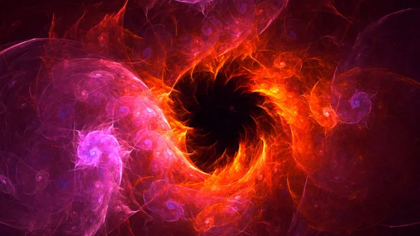 Soyut fraktal ışık arkaplanı 3 boyutlu oluşturuluyor