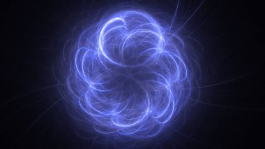 Soyut fraktal ışık arkaplanı 3 boyutlu oluşturuluyor