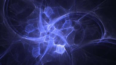 Soyut fraktal ışık arkaplanı 3 boyutlu oluşturuluyor