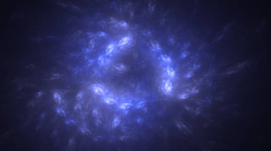 Soyut fraktal ışık arkaplanı 3 boyutlu oluşturuluyor
