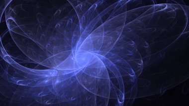 Soyut fraktal ışık arkaplanı 3 boyutlu oluşturuluyor