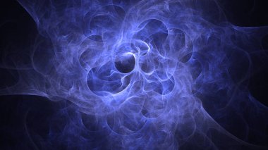 Soyut fraktal ışık arkaplanı 3 boyutlu oluşturuluyor