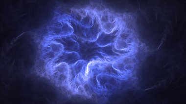 Soyut fraktal ışık arkaplanı 3 boyutlu oluşturuluyor