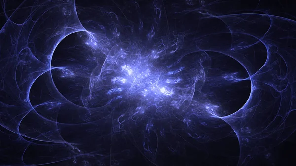 Soyut fraktal ışık arkaplanı 3 boyutlu oluşturuluyor