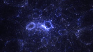 Soyut fraktal ışık arkaplanı 3 boyutlu oluşturuluyor