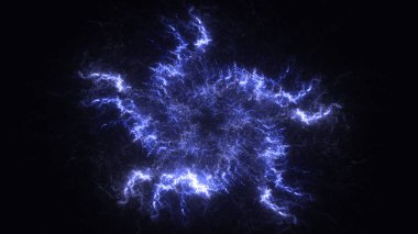 Soyut fraktal ışık arkaplanı 3 boyutlu oluşturuluyor