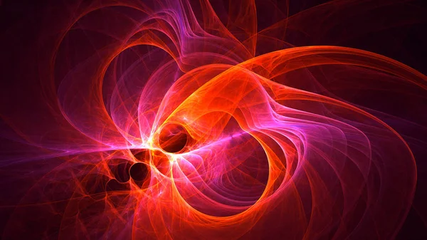 Renderizado Abstracto Rojo Fractal Luz Fondo — Foto de Stock