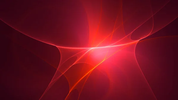 Renderização Abstrato Fundo Luz Fractal Vermelho — Fotografia de Stock