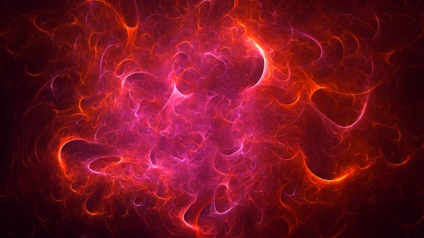 Renderização Abstrato Fundo Luz Fractal Vermelho — Fotografia de Stock