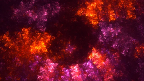 Renderização Abstrato Fundo Luz Fractal Vermelho — Fotografia de Stock