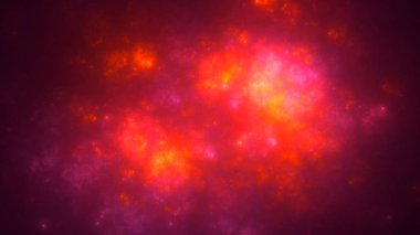 Soyut kırmızı fraktal ışık arkaplanı 3 boyutlu oluşturuluyor