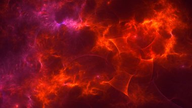 Soyut fraktal ışık arkaplanı 3 boyutlu oluşturuluyor