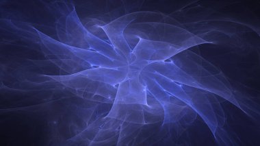 Soyut fraktal ışık arkaplanı 3 boyutlu oluşturuluyor